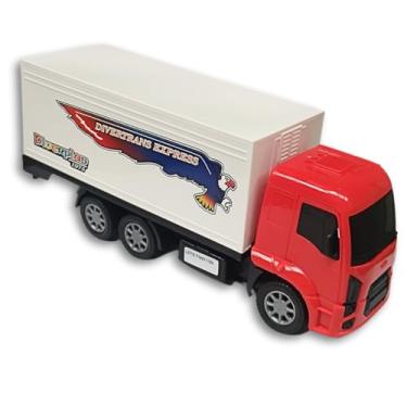 Imagem de Caminhão Brinquedo Baú Brinquedo Abre Porta Carrinhos Cars (Branca)