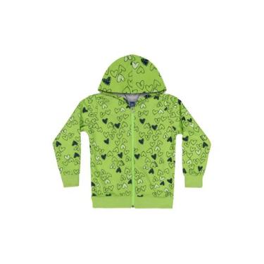 Imagem de Jaqueta em Moletom Infantil Menina Bee Loop, Verde, 3