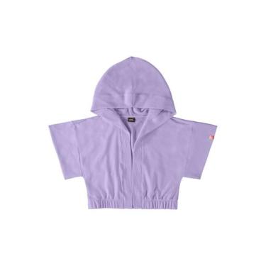 Imagem de Kimono Oversize Básico Infantil Gloss, Lilás, 8