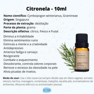 Imagem de Óleos Essenciais Naturais Via Aroma - Escolha por Aroma, Citronela