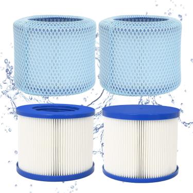Imagem de SLSM Cartuchos de filtro de banheira de hidromassagem rosqueados para todos os RELXTIME, ALEKO, Wejoy, Aquaspa Spa, filtro de spa inteligente, filtro rosqueado para banheiras de hidromassagem