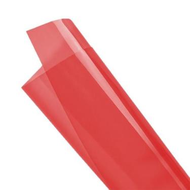 Imagem de Adesivo Vinilico Automotivo Proteção Farol Vermelho 10mX46cm - BRA Ade