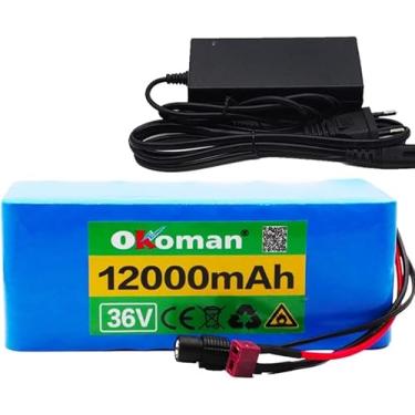 Imagem de Bateria E-bike 10s4p 36v 12000mah 18650 Li-ion Bateria 500w Bateria De Alta Potência Ebike Bicicleta Elétrica Carregador Bms