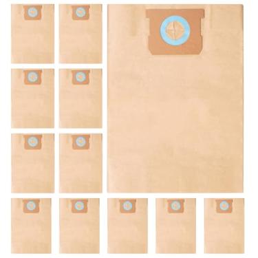 Imagem de Pacote com 12 sacos de filtro de poeira descartáveis DXVA19-4101 para aspirador de pó DEWALT 6, 8, 9, 10 galões