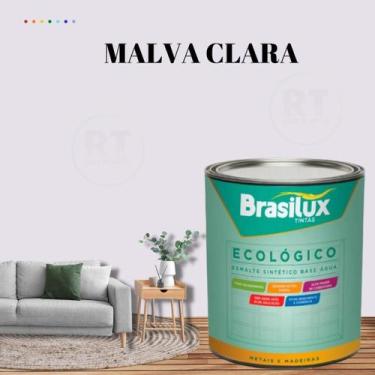 Imagem de Esmalte Sintético Brasilux Base Água Ecologico Cor Roxo 800ML Brilhant