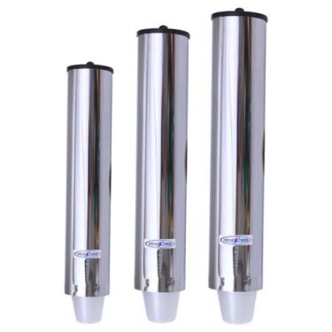 Imagem de Kit Dispenser Redondo 200/400/500ml Inox - Aldinox
