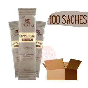 Imagem de Mistura Para Cappuccino Tradicional Sachê Di Capri - 100 UNIDADES