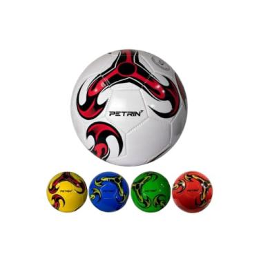 Imagem de Bola De Futebol De Campo Peso E Tamanho Oficial Número 5 Diâmetro 21,5 cm (Bola Vazia) Deve Ser Preenchida Com Uma Bombinha De Ar Agulha (Não Inclusa) Cores Sortidas