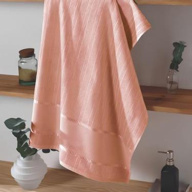 Imagem de Toalhas de Banho Bella Dohler para Bordado Cruz (2, 10589 - Terracota, 70cm X 140cm)