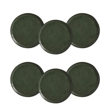 Imagem de Conjunto de Pratos para Pão Porto Brasil Bio Greenery - 6 Peças	
