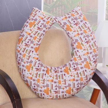 Imagem de Almofada para Amamentação de Bebê Menino com Capa Removível - AVM Enxo