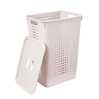 Imagem de Ou Cesto de Roupas com Tampa 47L Chumbo