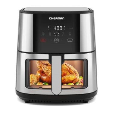 Imagem de Air Fryer Chefman Easy-View 8L - Fritadeira com Janela e 4 Predefiniçõ
