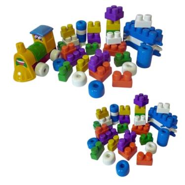 Imagem de Kit Blocos Baby de Montar + Trenzinho | 65 Peças