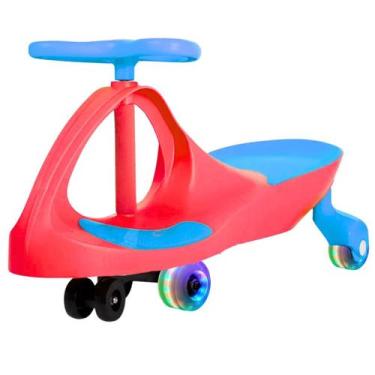 Imagem de Carrinho Rolimã Zig Zag Car 360 Roda Led Infantil - Castela