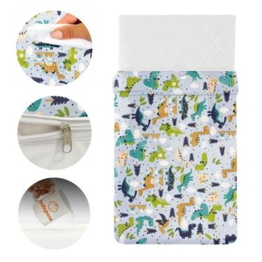 Imagem de Capa Impermeável para Colchão de Berço Americano  Estampas Dino, Baila