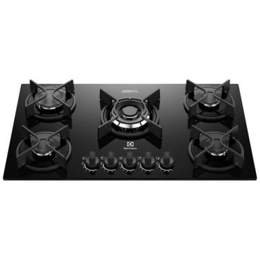 Imagem de Cooktop 5 Bocas a Gás GLP Electrolux Preto Acendimento Automático Expe