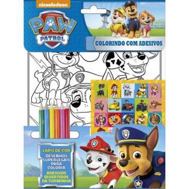 Imagem de Patrulha Canina Colorindo Com Adesivos