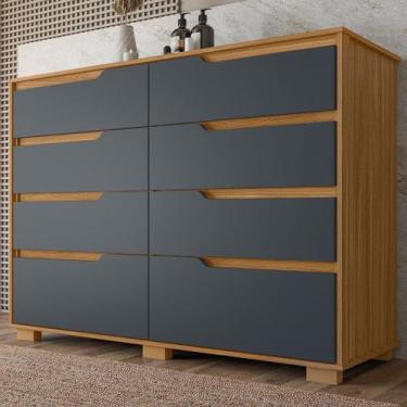Imagem de Cômoda para Quarto 8 Gavetas 147cm Georgia - Moval