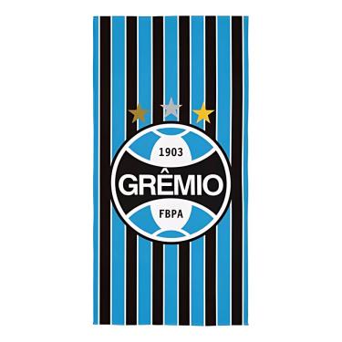 Imagem de Toalha Aveludada Transfer Gremio 70 cm x 1,40 m Com 1 peca - 7891354366132 (Desc.Item :   5,00%)