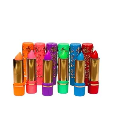 Imagem de Batom Mágico Verde, Adapta ao pH da Pele, Longa Duração 24 Horas, Cores Sortidas