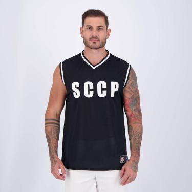 Imagem de Regata Corinthians Basquete SCCP Preta-Masculino