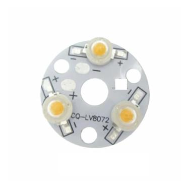 Imagem de 10 peças 1W-36W placa de base de alumínio redonda instalação dissipador de calor 1W diodos LED de alta potência espectro branco quente branco quente vermelho verde azul (3W 32 mm, verde 520 nm)