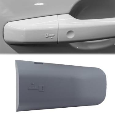 Imagem de FINMOKAL Tampa da maçaneta da porta do lado do motorista dianteiro direito compatível com Range Rover Sport 2013-2021/Evoque/LR Discovery Sport/ LR5#LR156943 (cinza)