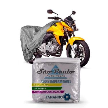 Imagem de 04 Capas Cobrir Moto Impermeável Proteção Uv M Mega Desconto