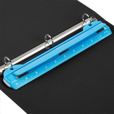 Imagem de Hole Puncher WorkLion 3 Ring Blue Portable Metal 5 Sheets