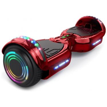 Imagem de Hoverboard Hoverstar Cromo Vermelho com Bluetooth e Rodas LED – Crianças e Adolescentes