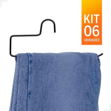 Imagem de Cabide Calceiro Reforçado Preto Kit com 6 unidades - Mein Haus Store M