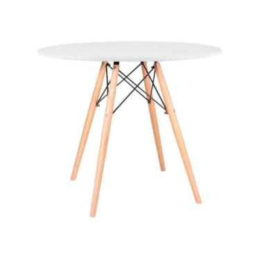 Imagem de Mesa de Jantar Redonda Eames 80cm - Branco