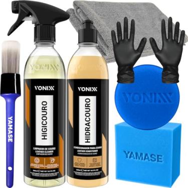 Imagem de Kit Limpeza Hidratação Couro Vonixx Limpa e Hidrata Bancos Jaquetas Acessórios Couro