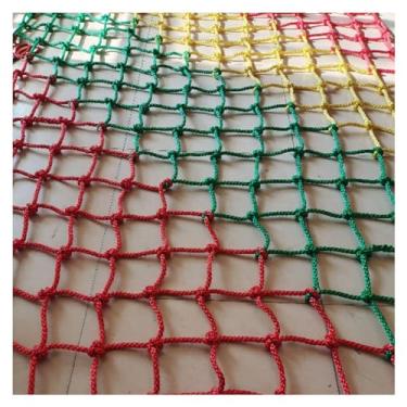 Imagem de Rede de segurança infantil, rede de escalada antiqueda para varanda de escada, rede de corda de tecelagem de nylon colorido, rede antiescape para animais de estimação (8 mm-8 cm, 1 x 2 m/3,3 x 6,18 m)