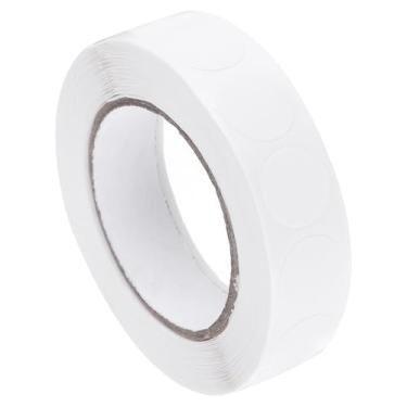 Imagem de Etiquetas adesivas QC de inventário 13 mm/0,5" branco para estoque de armazém de inventário, 1 rolo de 1000 peças