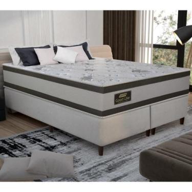 Imagem de Cama Box Conjugado King Com Colchão 193x71x203 Good Like Gazin Cr35373