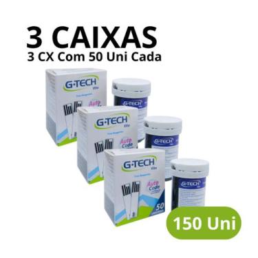 Imagem de Tiras Reagentes Gtech VITA para Medição de Glicose e Glicemia, 3