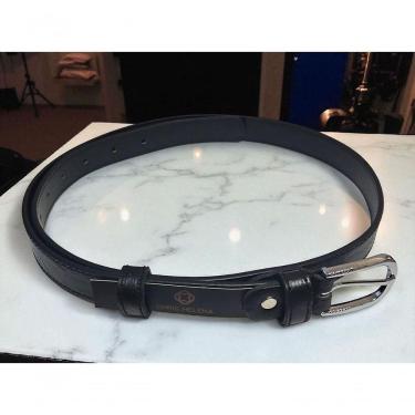 Imagem de Cinto Feminino Social Casual Top Fivela Prata Chris Helena Preto