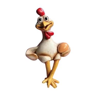 Imagem de Ｂｅｓｇａ Estátua de Galinha Sentada, Estatueta de Galinha, Decoração, Artesanato, Estátua de Animal, Escultura para Mesa, Entrada, Armário, Prateleira