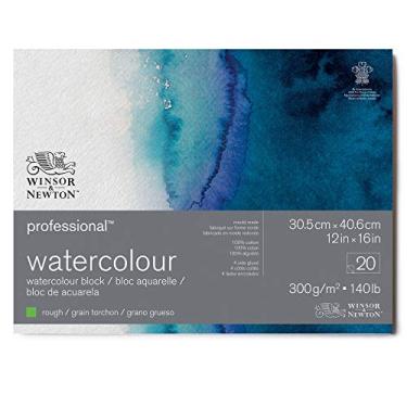 Imagem de Winsor & Newton Bloco de papel aquarela profissional, 30,5 x 40,6 cm, áspero