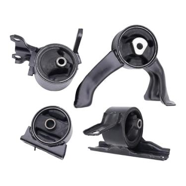 Imagem de OXCANO Conjunto de 4 suportes de transmissão de motor 5105493AB compatíveis com Dodge Caliber 2007-2012 L4 2.0L/L4 2.4L; Compatível com Jeep Compass 2007-2017 L4 2.0L/L4 2.4L Substitui 5105489AE