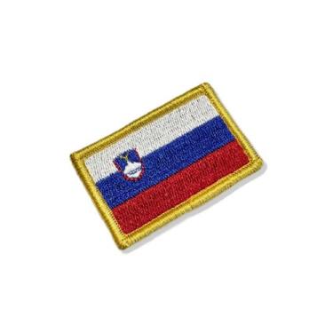 Imagem de BP0443-057A Bandeira Eslovênia Patch Bordado 5,7x3,8cm - BR44