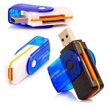 Imagem de Mini Leitor De Cartao De Memoria Sd Microsd Usb 2.0 Transflash Sony Memory Stick Mmc Micro-Sd Mini Sony Suporta Os Cart