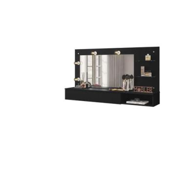 Imagem de Penteadeira Camarim Studio Lumiere - BebeShop - Mobler, Preto Fosco