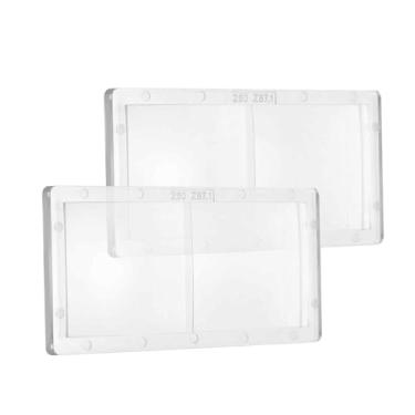 Imagem de HARFINGTON 2 peças de lente de ampliação de soldagem 5 cm x 10,8 cm (2,5 dioptrias) lente de aumento de capacete de soldagem, lente de solda transparente adequada para a maioria dos capacetes de