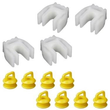 Imagem de Kit de reparo de bucha de cabo de transmissão de 8 peças, inclui 4 buchas e 4 clipes de retenção, substitui 14104 15276979 52855956AG, para Chevy Silverado 2004-2020, para GMC Sierra 1500 2500 3500