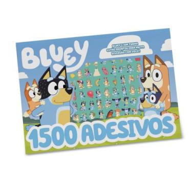 Imagem de Livro - Bluey Prancheta para Colorir com 1500 Adesivos