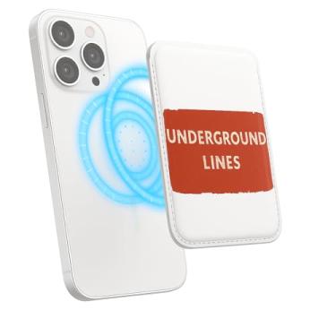 Imagem de Suporte magnético para iPhone, carteira fina de couro PU, capa para cartão, capa traseira para cartão, acessório de telefone fofo