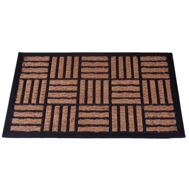 Imagem de Capacho Fibra de Coco com Borracha 40x60cm Geométrico Cazza
